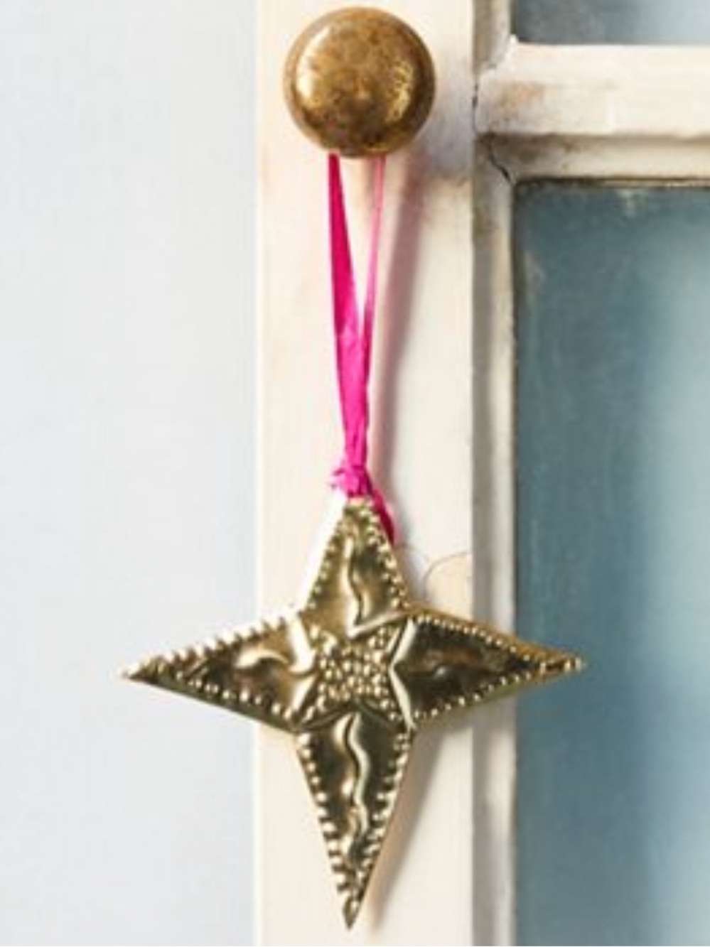 FREE PEOPLE➕Gilded Tin North Star Ornament NWT